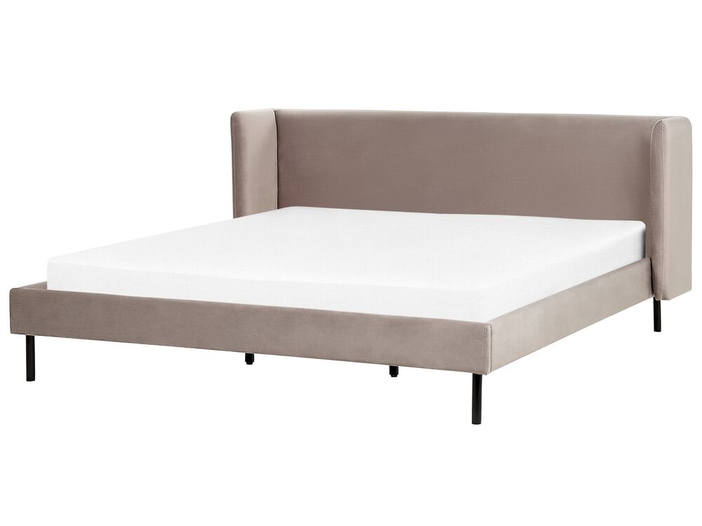 Letto Velluto ARETTE 180 x 200 cm Tortora