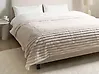 Colcha RAKYA Pelo sintético 200 x 220 cm Beige claro