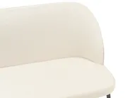 Dining Bench 2 Seater OSBY Fabric Light Beige_929093