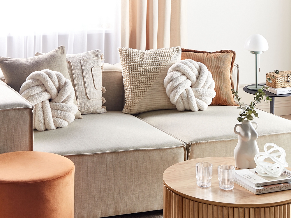 White knot cushion store