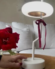 Wireless LED Table Lamp ALVIELA with Dimmer Metal White_1171094