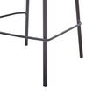 Lot de 2 chaises de bar en tissu noir MAYETTA_931917