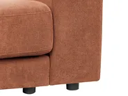 Corner Sofa 3 Seater LOFOTEN Fabric Light Red Right Hand_943482