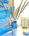 Vaso decorativo gres porcellanato blu 25 cm GERRHA_845751