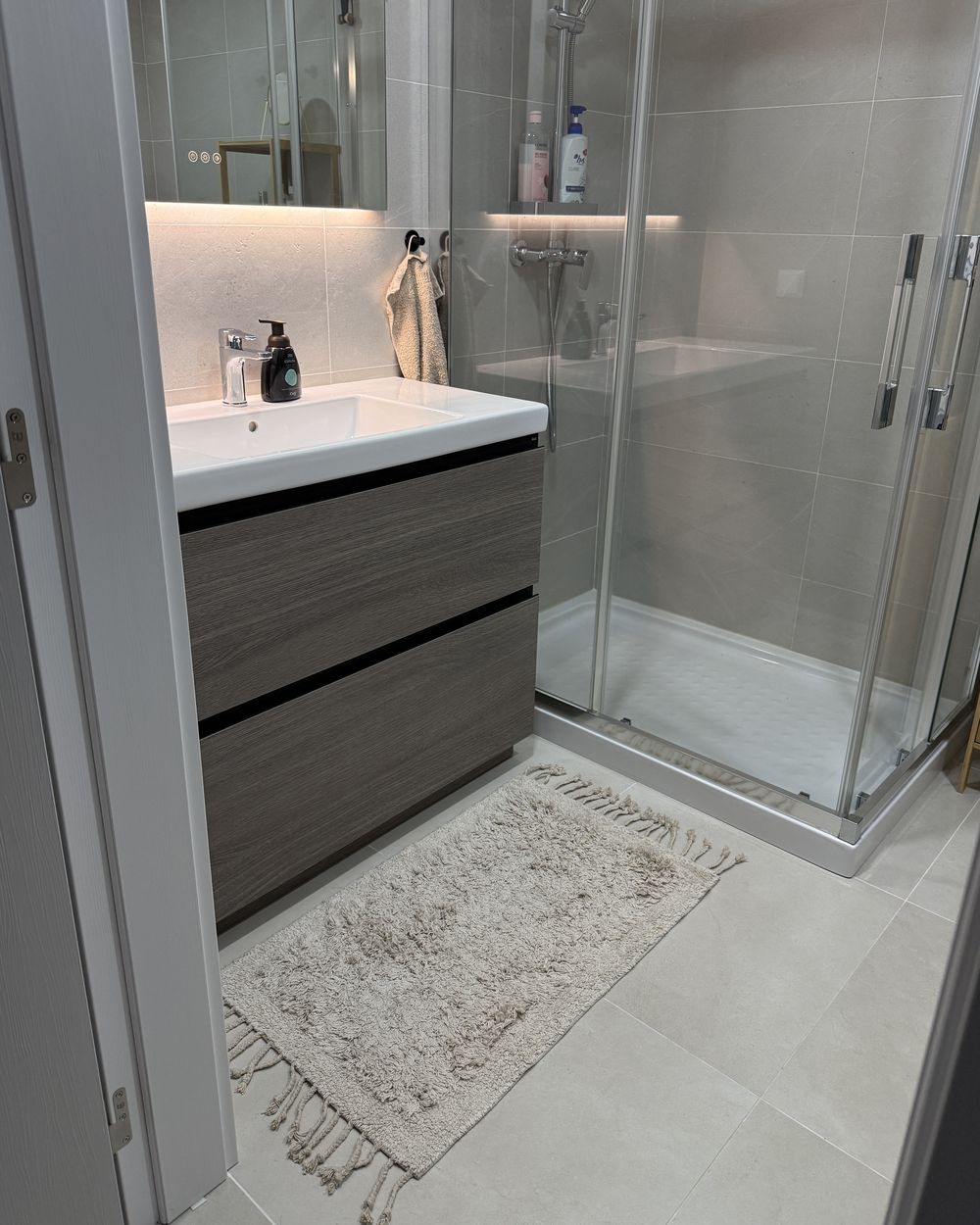 Set Di 2 Tappetini Da Bagno In Cotone 50x70 Cm - Assorbenti E Morbidi, 650 G/m² - Foto 2