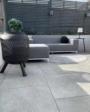 Ottoman ROVIGO Fabric Grey_878263