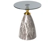 Side Table CADY Tempered Glass Black Marble_1006730