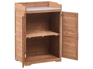 Banco da giardinaggio TEREVILLE 67 cm 100 cm Legno di abete Marrone_1041651