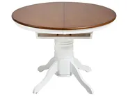 Extending Dining Table AKRON Brown Ash Wood 106/150 cm 106 cm Wood_996821