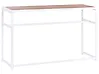 Mesa de bar de jardín AVETRANA 150 cm 50 cm Marrón/Blanco