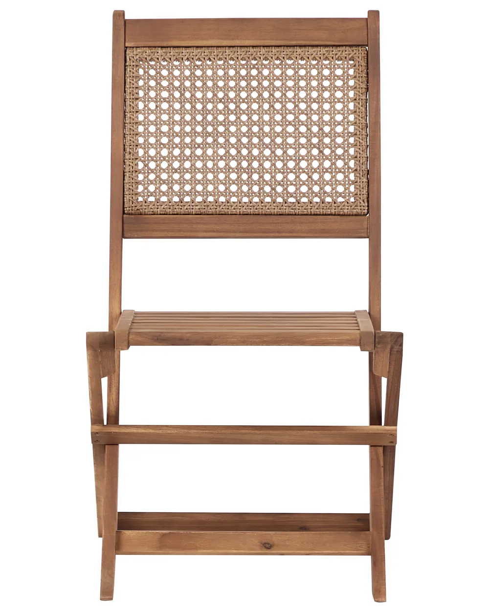 Set of 4 Garden Chairs PARAGGI Certified Acacia Wood Dark Brown_928462