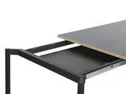 Extending Dining Table AVIS Black 140/190 cm 90 cm_792993