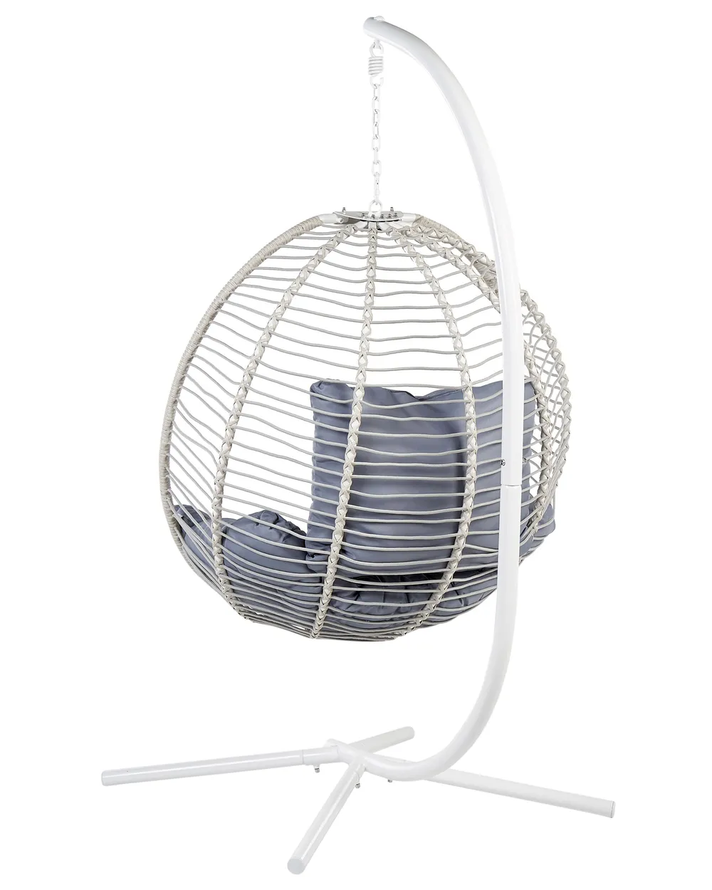 Hanging Chair with Stand ARCO Metal White_844232