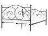 Metal EU King Size Bed Black DINARD_740675