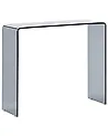 Console Table KENDALL Tempered Glass Black