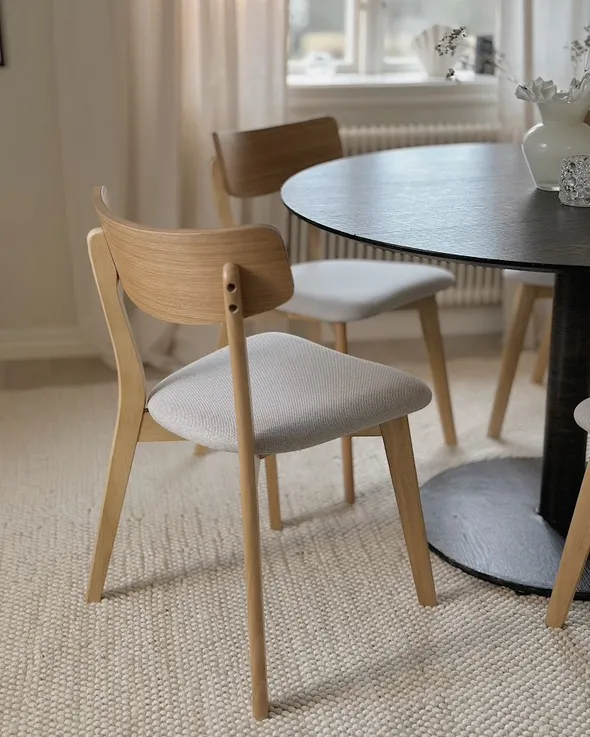 Lot de 2 chaises de salle à manger beiges SOMERS