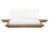 Vodná posteľ 160 x 200 cm svetlé drevo ZEN_754543