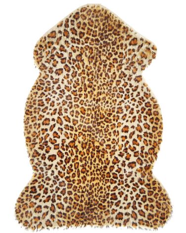 Koberec s leopardím vzorom hnedý NAMBUNG