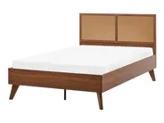 Ágy PE Rattan MONPAZIER 120 x 200 cm Sötétbarna_1037771