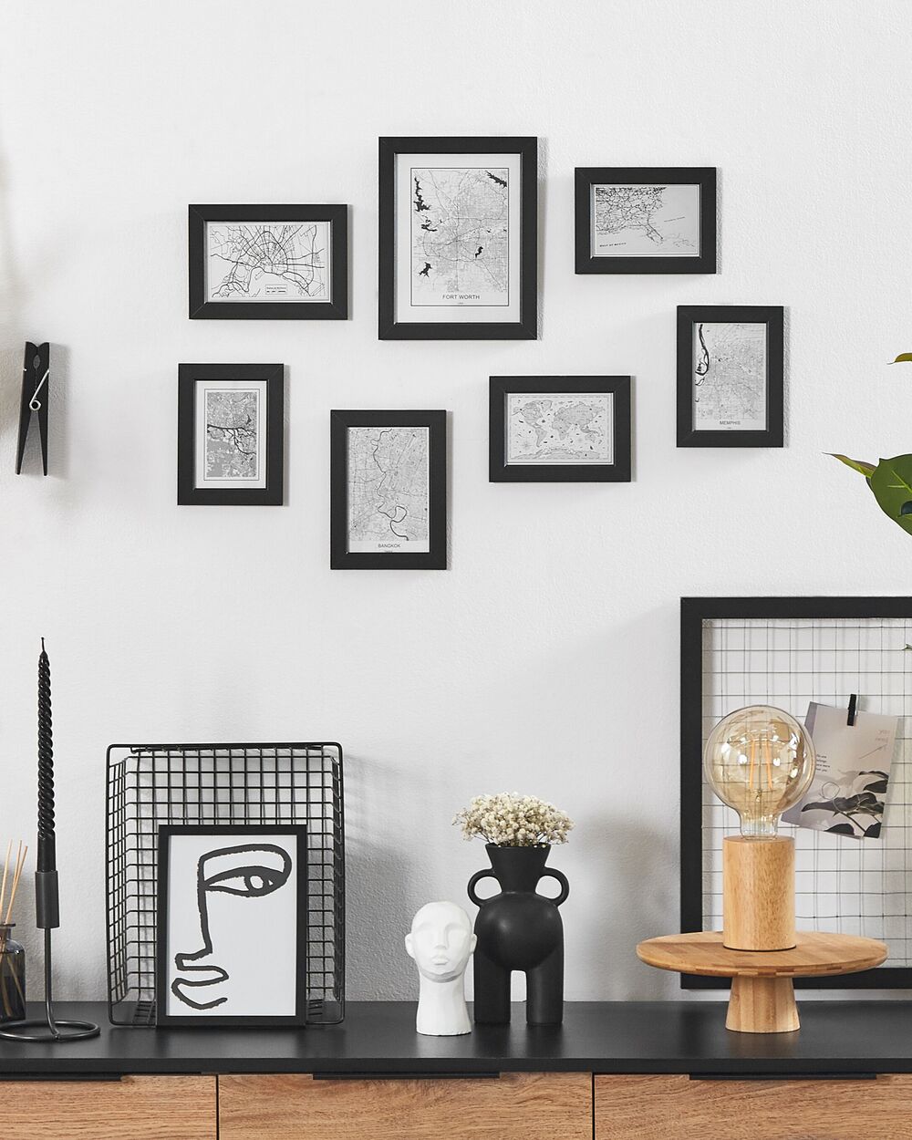 Bildershop-24 Cornice Portafoto A4 21x29,7 Cm | Plastica Nera | Profilo Sottile 9 Mm | Con Supporto Da Tavolo E Ganci | Made In Germany - 2