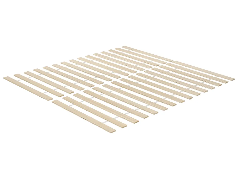 Bed Pine Wood OLENDON 160 x 200 cm (EU King Size) Light Brown_956296