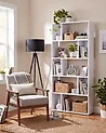 Bokhylla med 5 hyllor ORILLA 174 cm Vit