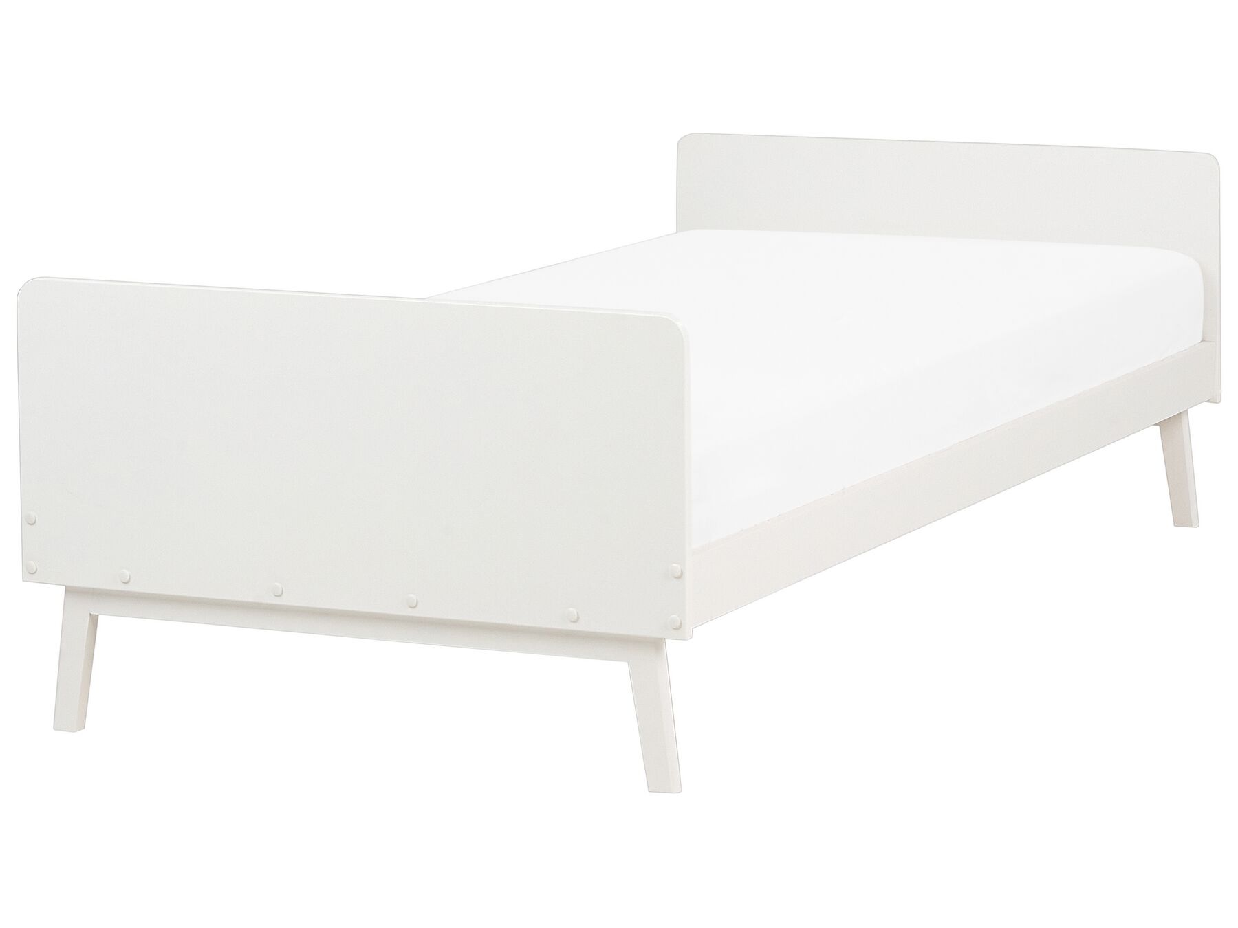 Dřevěná postel 90 x 200 cm bílá BONNAC_911538
