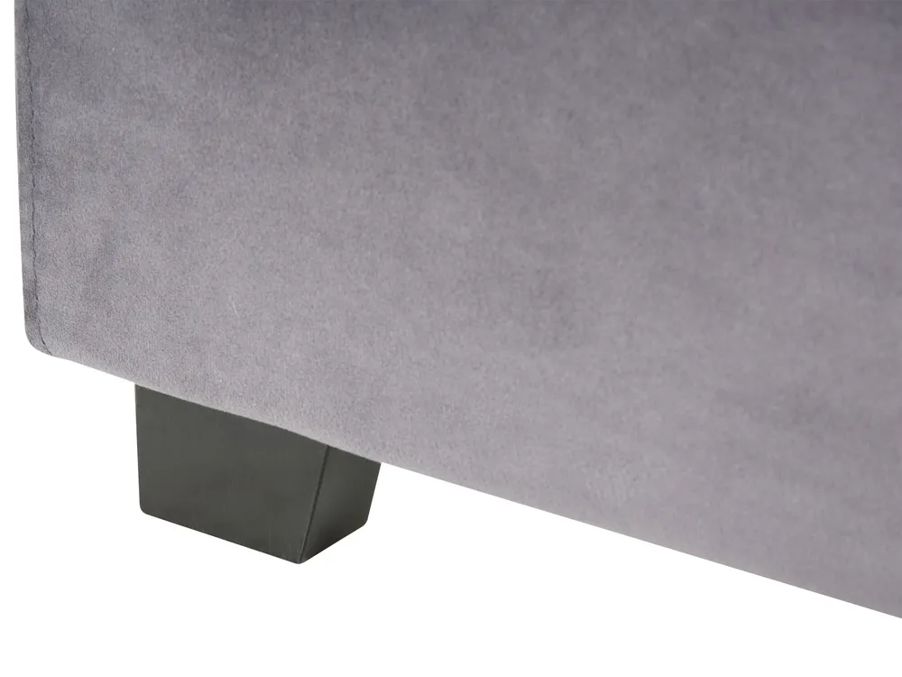 Waterbed Velvet ROUEN 180 x 200 cm (EU Super King) Dark Grey_1004732