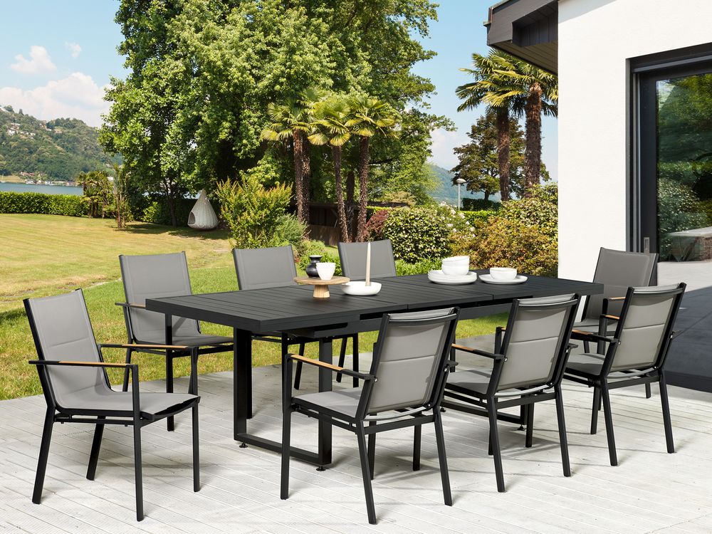 8 seater aluminium garden dining set discount