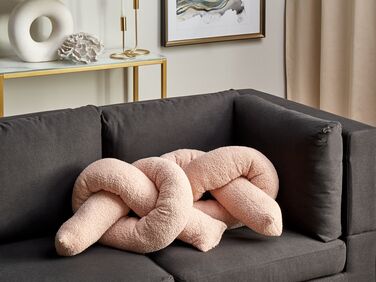 Set of 2 Teddy Cushions 172 x 14 cm Pink GLADIOLUS