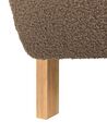 Fauteuil bouclé bruin LESJA_926400