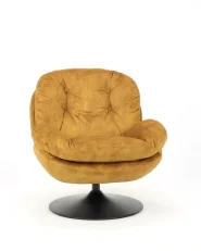 Drehsessel NOLVIK Samtstoff Senfgelb_1168089