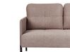 2 Seater Fabric Sofa Brown LAHTI_930584