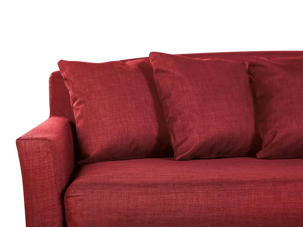 Sofa 3 Seater GILJA Fabric Red_795413