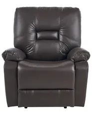 Recliner Chair BERGEN with Footrest Faux Leather Brown_681455