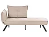 Left-Hand Chaise Longue ROCAMADOUR Fabric Taupe