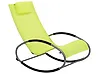 Rocking Sun Lounger CAMPO Metal Lime Green