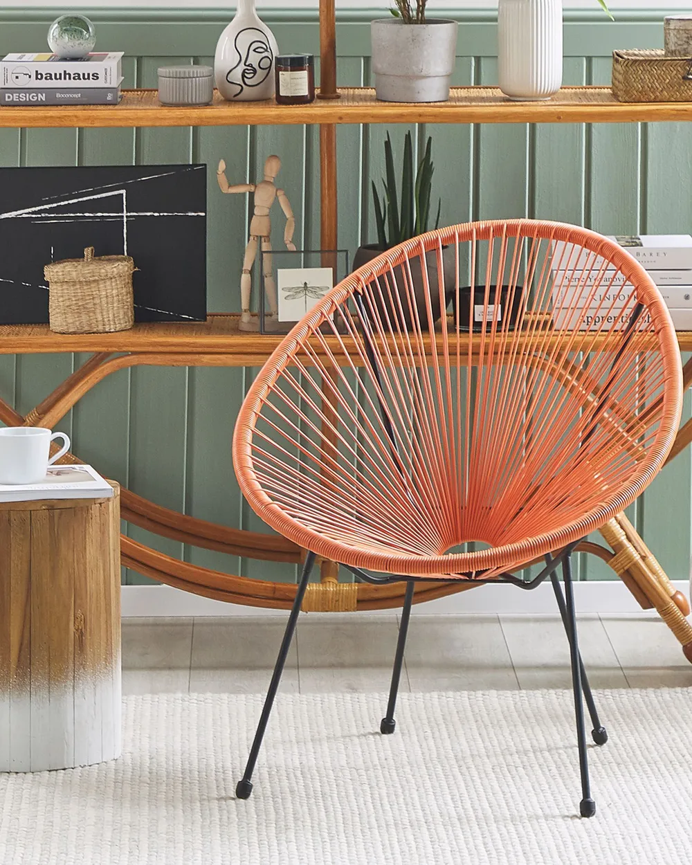 Garden Chair ACAPULCO II PE Rattan Orange