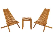 Bistro Set BELLANO Acacia Wood Brown_921836