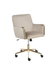 Desk Chair ALTONA Velvet Beige_1143261