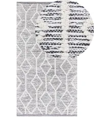 Dywan EDREMIT Szary 80 x 150 cm Wełna_747718