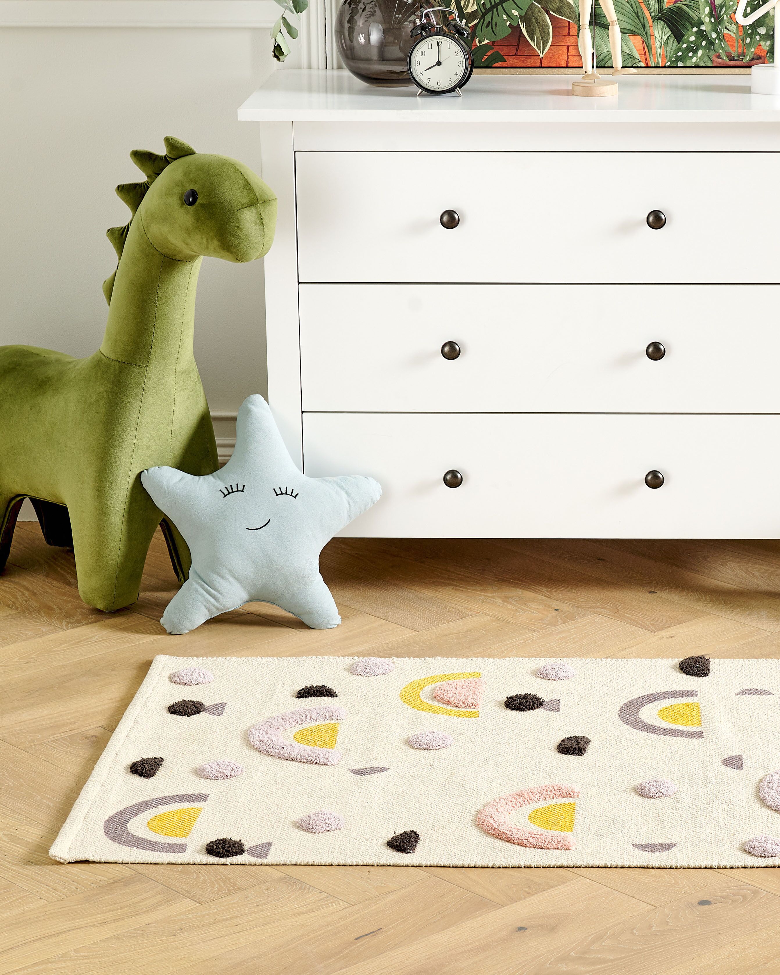 Tappeto per bambini CURUP Multicolore 80 x 150 cm Cotone_1180290