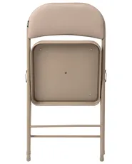 Set of 4 Folding Chairs SHASTA Metal Beige_1039662