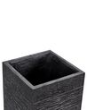 Plant Pot Fibre Clay Black 26 x 26 x 60 cm DION_701014