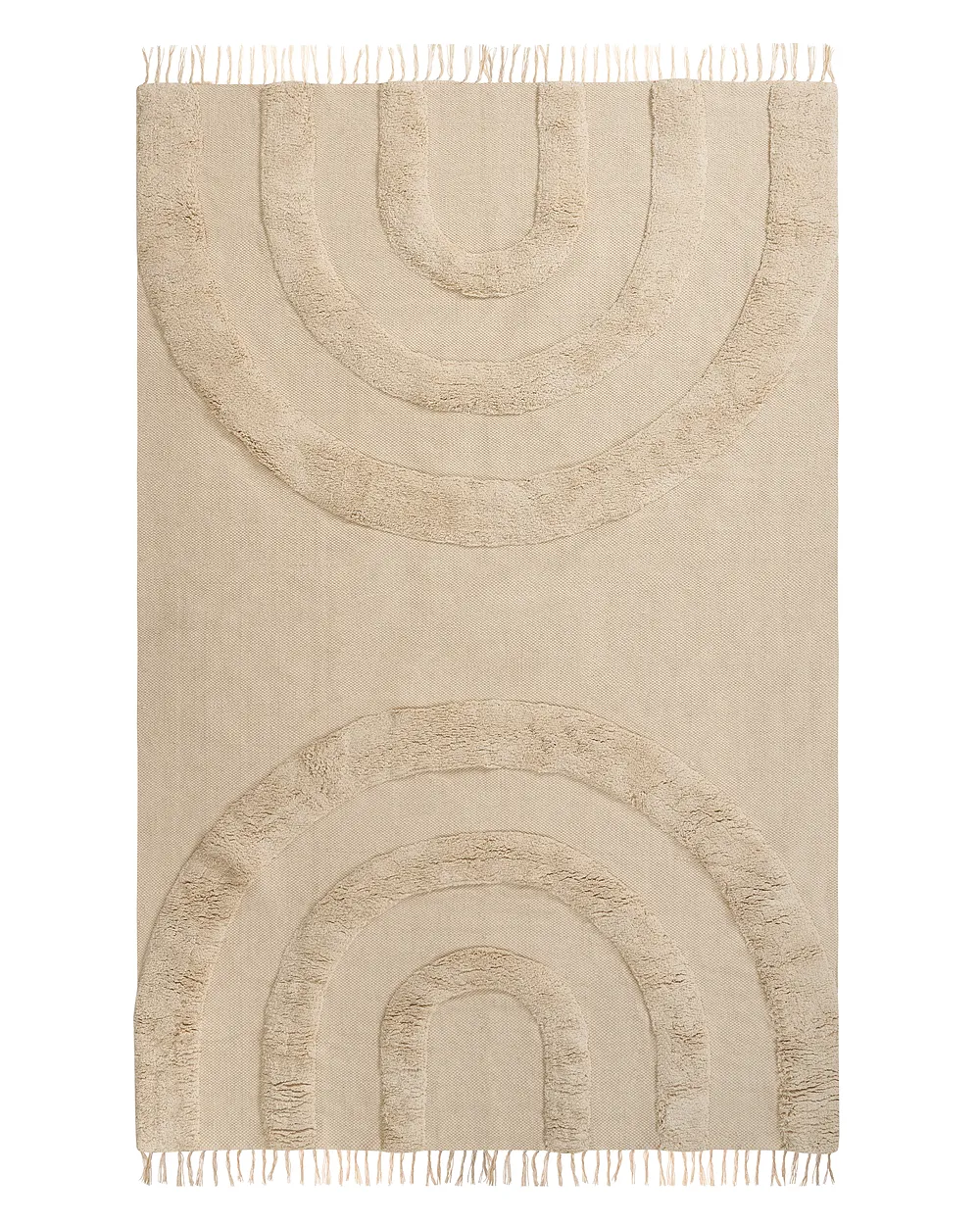 Kids Rug NAKO  Beige 140 x 200 cm Cotton