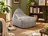 Puf cojín 200 L DROP LINEN 63 cm 75 cm Gris