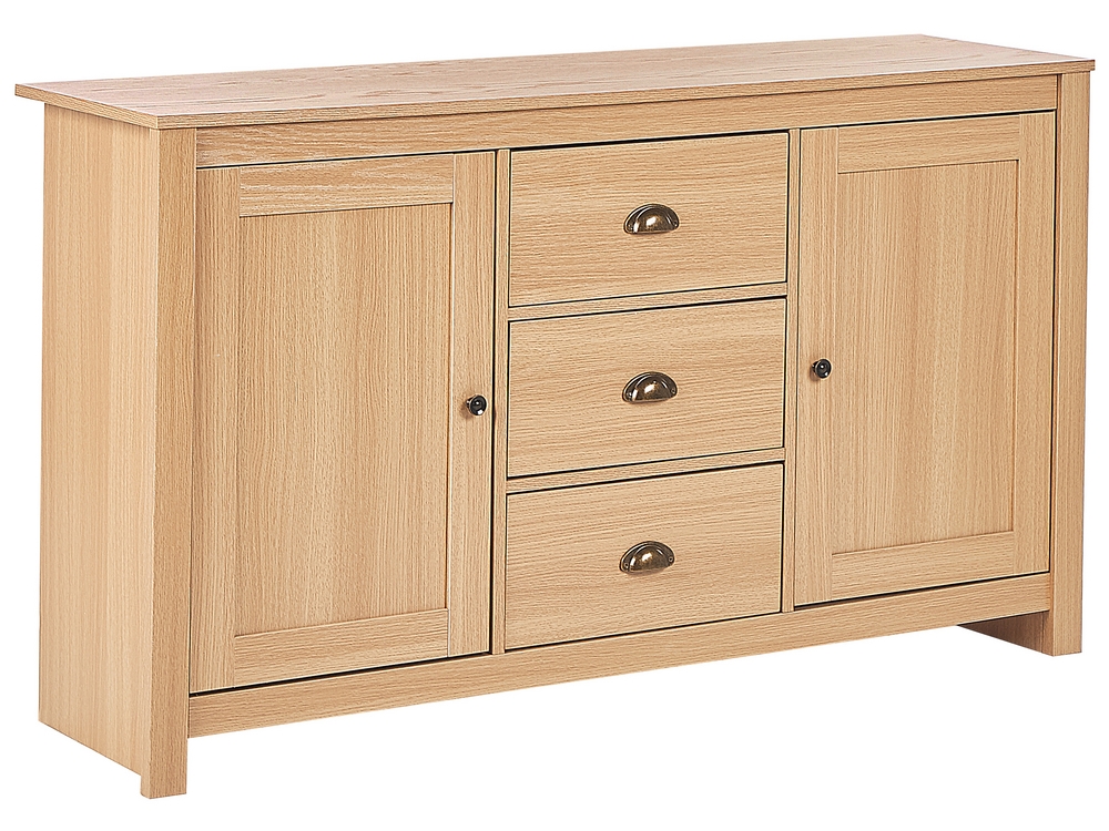 2 Door Sideboard Light Wood LANSIN Beliani