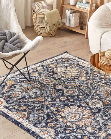 Area Rug 160 x 230 cm Blue and Beige MALISHKA