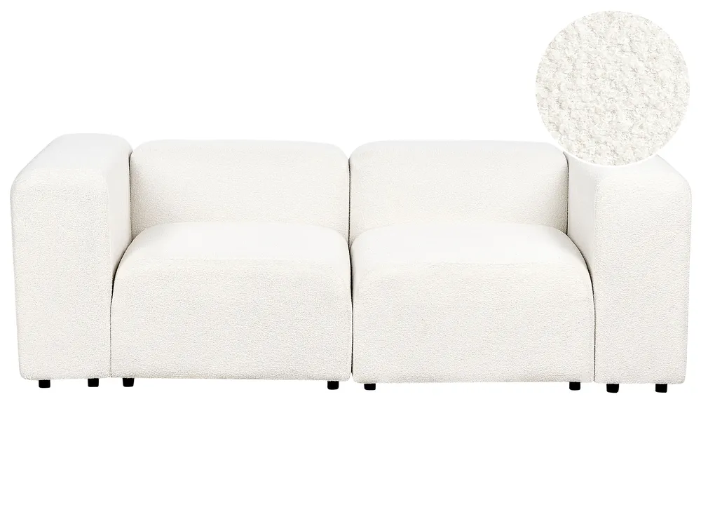 Sofa modułowa dla 2 osób FALSTERBO Boucle Biały