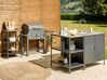 Steel Outdoor Kitchen Island 80 x 50 x 92 Black VILAMA_872416